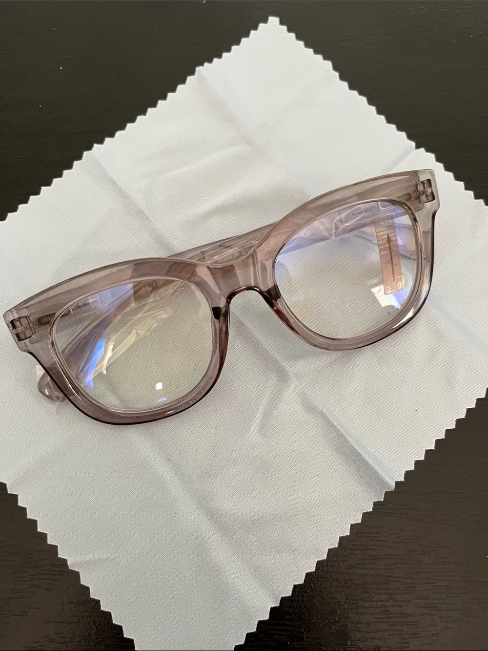 1.50 Diopter Blue Light Reading Glasses Gray/Purple Frame- NWOT